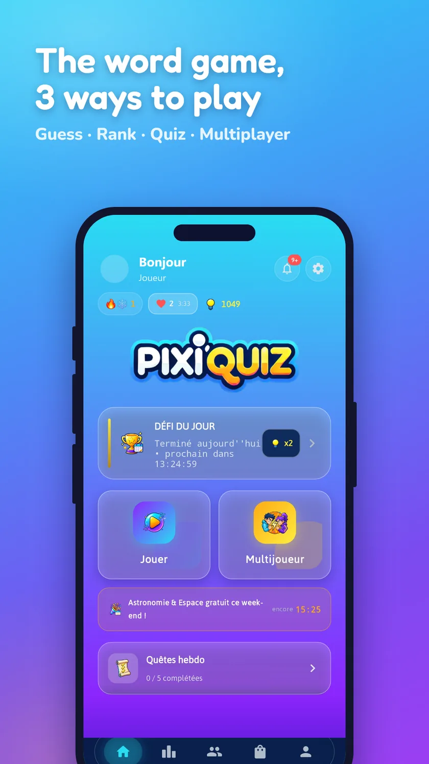 Screenshot von PixiQuiz