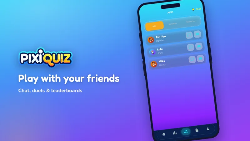 Screenshot von PixiQuiz