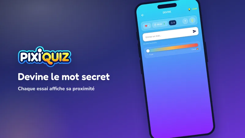 Capture d'écran de PixiQuiz