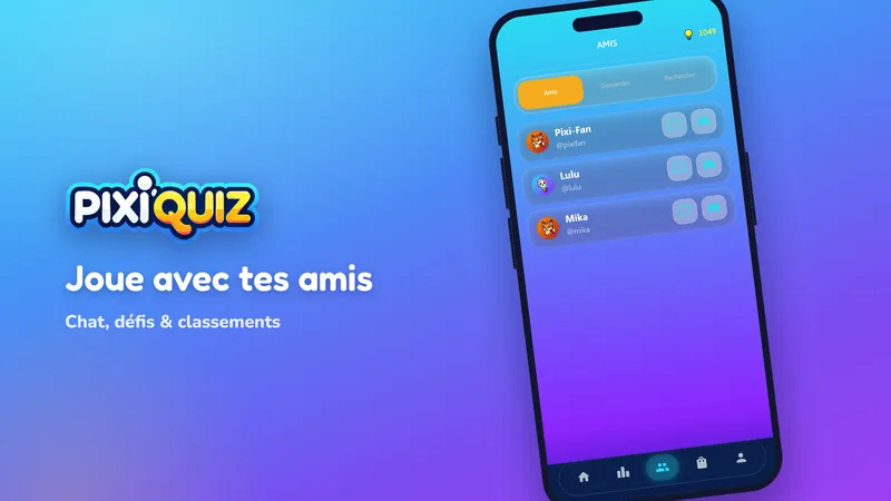 Capture d'écran de PixiQuiz